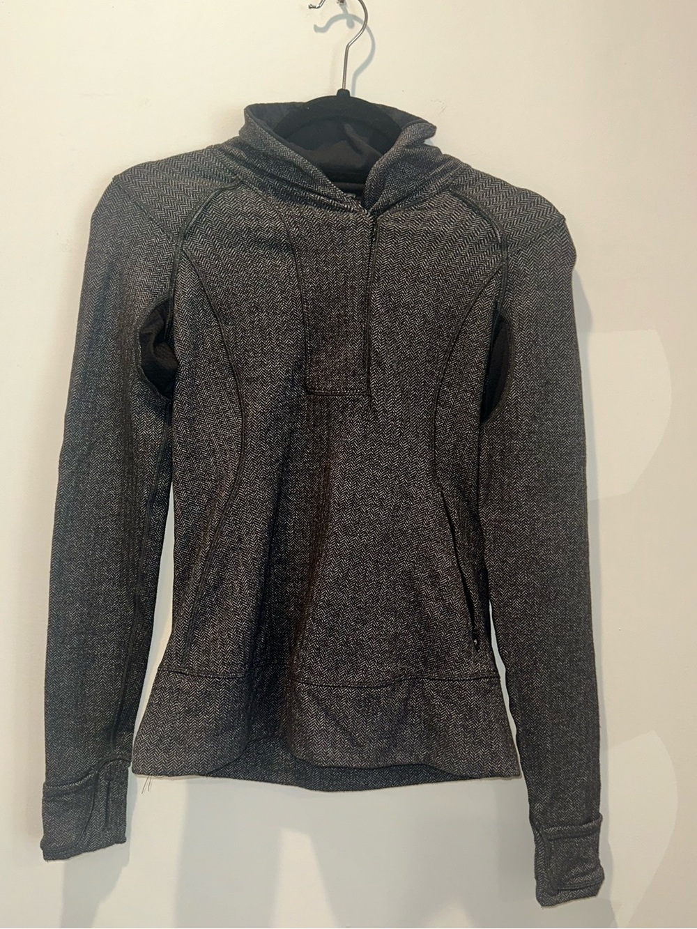 Lululemon Heathered Charcoal Half-Zip Jacket